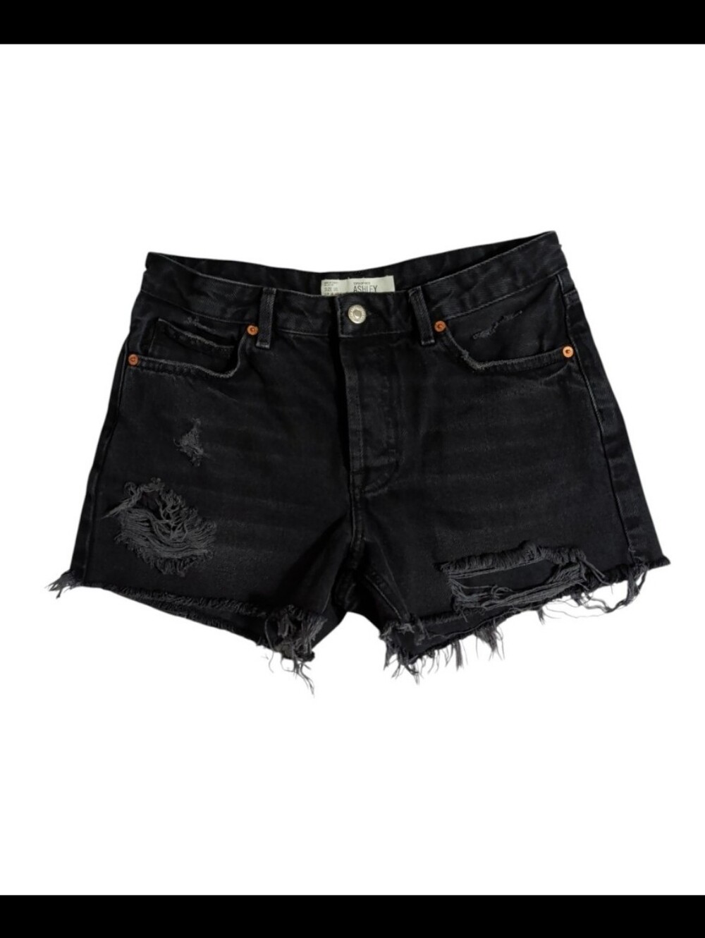 Topshop Moto Ashley Distressed Jean Shorts